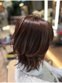 くびれレイヤー×オレンジブラウン