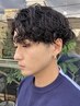 【メンズカット+ツイストスパイラルパーマ￥12000】メンズサロン松本/フェード