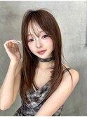 ミニウルフレイヤーカット顔周り前髪韓国ショートボブ/大宮