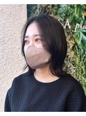 切りっぱなし/ボブ/暗髪/艶髪/髪質改善/西新 /百道浜