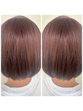 クエロ(Quaero?) ミニボブ　ピンクブラウン