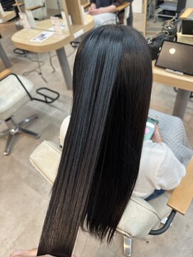 ロゴス 湖北本店(LOGOS) 着物ヘア/ダークアッシュ/ミディアムレイヤーカット/我孫子