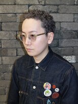 スリーセント 栄(3/cent)&nbsp;イージードリル/スパイキーベリーショート/ホワイトブロンド