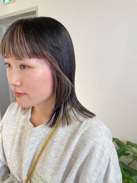  fit stand 千葉/ショートボブ/カット/パーマ/ダブルカラー/トリートメント/縮毛矯正 イメチェン/ピンクベージュ/アンブレラカラー[千葉]