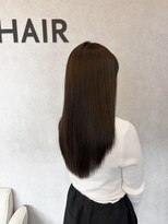 ブランカヘアー 西尾(BLANCA HAIR)&nbsp;柔らか透け感ベージュストレート