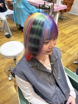 ロア バイ アヴァンス 天王寺店(Lowa by avance.) 【デザイン】×【レイヤー】×【レインボー】×【髪質改善】
