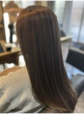 大人女性の艶髪ハイライト＋髪質改善