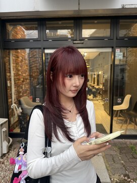 リジョイスヘア エン(REJOICE hair EN) wine red