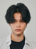 テン 心斎橋(tenn.) 難波ニュアンスパーマセンターパートフェザーパーマ毛流れパーマ