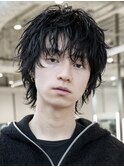  銀座シャドウパーマニュアンスパーマツーブロックメンズパーマ 