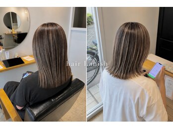 ヘアー ラニッシュ 流山セントラルパーク店(hair Lanish)の写真/大人女性の綺麗を引き出すカラーリングをご提案◎クリアな発色で透明感溢れるカラーが叶います♪