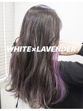 ヘアーサロン 6(hair salon) ホワイト×ラベンダー