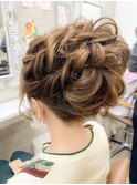 お団子風ルーズアップ
