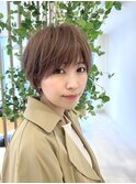 【THEOSCAR 印南】大人可愛い前下がりショートボブ丸みショート