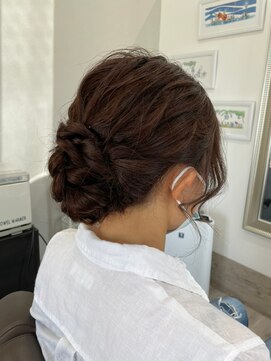 シークレットベースエヌ(Secret Base N) サイド編み込みアップ 結婚式 二次会 お呼ばれ イベント