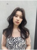 【マユコ】ダークブラウン韓国くびれヘア前髪小顔ヘア