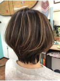 ミセス白髪ぼかしハイライト×ショート※Before写真有り