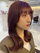 リー 四ツ橋(Lee)&nbsp;【kanna】ブリーチなしチェリーレッド