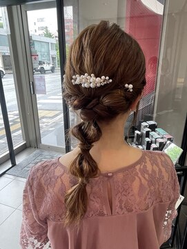 インデックスヘアー 錦糸町店(in'dex hair) 編みおろしアレンジ【錦糸町/錦糸町駅/錦糸町北口】