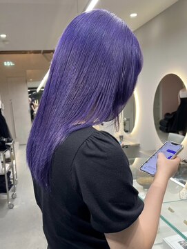 ソル ジングウマエ(SOL JINGUMAE) ダブルカラーラベンダーカラーインナーカラーハイライトレイヤー