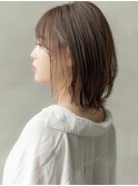 レイヤーボブインナーカラーフルバンク似合わせカットイメチェン