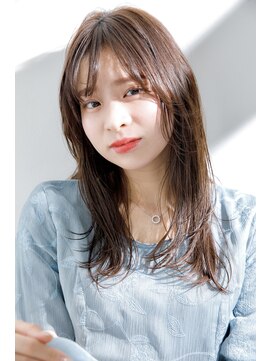 リノナ(Linona) ☆小顔効果カット インナーカラー グレーベージュ 髪質改善 韓国