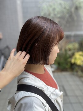 美容室ポール 西葛西店(PAUL) 西葛西で脱白髪　白髪ぼかしハイライト　ピンクカラー