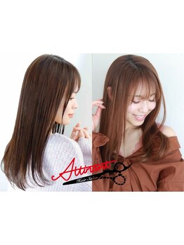 アイロン技術と髪質や状態に合わせた薬剤でナチュラルからまっすぐまで『なりたい』に合わせたストレート♪