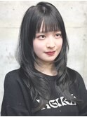 レイヤーカットミルクティーベージュケアブリーチダブルカラー