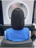 《GRANDLINE友田千栄》ナチュラルな黒髪ミディアムスタイル