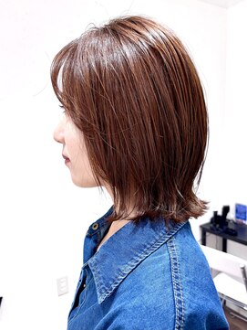 エスト 幕張本郷(est.) 夏くびれヘアアプリコットオレンジハイライトカラー