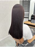 暗髪ピンクブラウン (池袋東口/髪質改善)