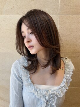 ソト 銀座(soto.) ミディアムヘア/暗めカラー/デザインカラー/レイヤーカット/銀座