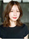 ☆レイヤーカット毛先ワンカールくせ毛風カール薄めバングデジパ