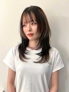 シーン(SCENE) [天神今泉/黒髪カタログ/クラゲヘアー/オリーブグレー]