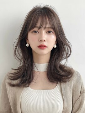 韓国風レイヤー×グレージュカラー