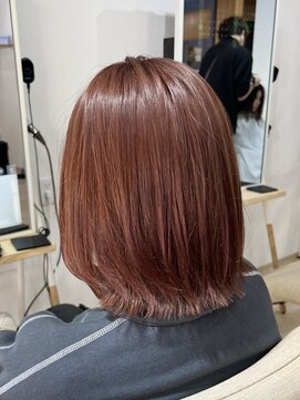 エメヘアデザイン ルイス(Aimer Hair Design Lewis) ピンクブラウンカラー/ブリーチカラー/艶感カラー/弘前市