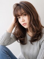 エアー 池袋(AIR)&nbsp;池袋/大人可愛い韓国風レイヤーミディ/小顔カット/髪質改善ツヤ