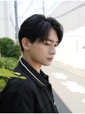 ニュアンスパーマ フェザーパーマショートセンターパート