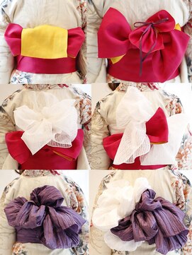 ペイジバイネオリーブ 吉祥寺店(Paige by Neolive) 浴衣かわり帯、兵児帯・ヘアセット、アレンジ