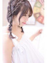 メイズ(MAZE)&nbsp;【メイズ東中野・鍛原志行】編み込みおさげアレンジ