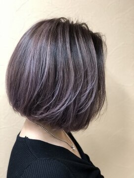 ヒスヘアー クリエイティブスペース(hys hair creative space by lauto) ピンクバイオレット／エアタッチバレイヤージュ