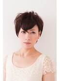 ジェンダレス束感前髪×ハンサムショート