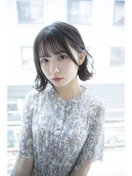 サロンドミルク 原宿(salon de MiLK) 【salon de MiLK 原宿】耳かけゆるウェーブ×スモーキーベージュ