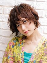 エムスラッシュ みなとみらい馬車道店(M SLASH)&nbsp;M.SLASH馬車道/くせ毛風/ミディアムウルフ/ニュアンスカラーz