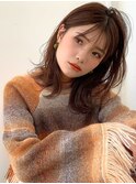 大人かわいい小顔外ハネセミロング[矢場町/栄/髪質改善]