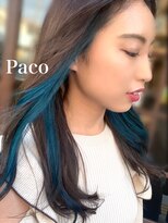 ヘアーズファクトリー パコ(Hair's factory Paco) シャキッとブルーなインナーカラー☆