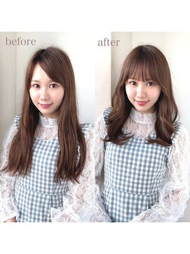 ミラリー トウキョウ(Mirareee Tokyo) 20代30代40代◎エギョモリ２wayバング小顔矯正立体カット