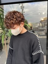 リタ(LITA) プードルパーマ×オレンジブラウン