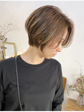 フランク(Frank) 【frankマツミネ】ショート×ハイライト